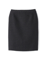 テープ使いツイードスカート/サンドベージュ(053)