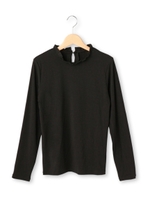 フリルハイネックカットソー/ネイビー(093)