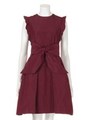 メモリーリボンワンピース/WINE