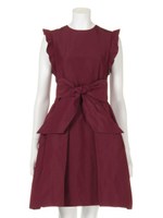 メモリーリボンワンピース/WINE