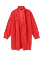 リネントッパーカーディガン/レッド(062)