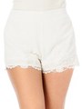 裾レースショートパンツ/BEIGE