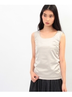 素材切り替えノースリーブカットソー/ナチュラル(050)