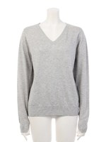 LIGHT KNIT TOPS/グレー