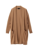 [L]シルクカシミア混ニットカーディガン/グレー(012)