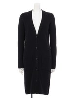 ７ＧＣ片畦ロングＶカーディガン/ライトグレー