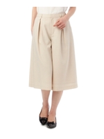 タック入りガウチョパンツ/ベージュ(052)