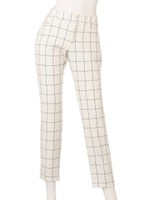 チェックパンツ/ホワイト