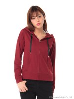 ミニ裏毛パーカー/ボルドー