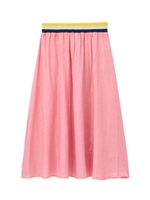 リネン混シャンブレースカート/ピンク(572)