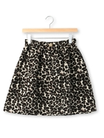 レオパード柄スカート/グレー(012)