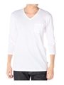 inner light v neck 3/4 pocket tee/ホワイト(002)