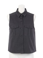 【BED&BREAKFAST】Bio Twill Sleeveless/BLACK