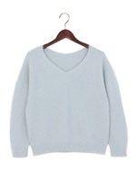 ●JOC アンドラ/ウール/ナイロン 起毛Vドロップ/CREAM