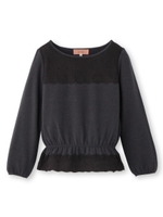 ウォームレーシーニット/グレー(012)