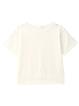 ショルダーレース入り無地Tシャツ/オフホワイト(003)