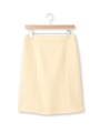 ストレッチドビー織りタイトスカート/ベージュ(052)