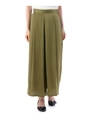 タックワイドロングパンツ/グリーン(022)