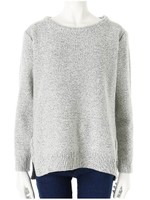 バックロングシンプルニット/ブルー