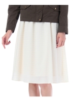 フロッキー千鳥柄スカート/オフホワイト(003)