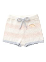 moco moco’スムーズィー’baby2ボーダーショートパンツ/BEG