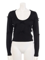 ribbon knit/black