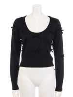 ribbon knit/black