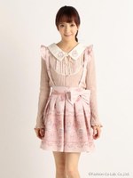 【LIZ LISA】クローゼット柄スカート/ブラウン