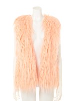 【MINKPINK】(ミンクピンク) FUR VEST/PALEPINK