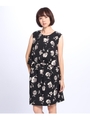 ローズプリントワンピース/ブラック(119)