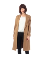 ロングポンチコート/ダークオレンジ(068)