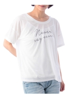 2WAYロゴTシャツ/オフホワイト(003)