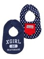 XGS REVERSIBLE BIB COLLEGE LOGO/アッシュ