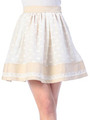 【LIZLISA】リボンレーススカート/ホワイト