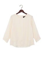 ★JOCPC 前タック 重ね ブラウス/BEIGE