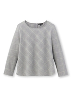 グレンチェックブラウス/ブラック(219)