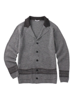 スラブコットンテーラードカラーカーディガン/グレー(012)