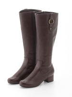 リングベルテッドロングブーツ/BLACKSUEDE