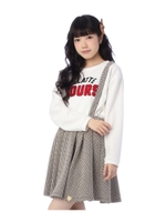 ふくれジャカード千鳥サス付きスカート/ネイビー(293)