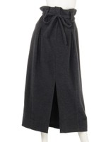 アンゴラハイWロングスカート/ベージュ