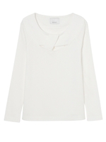 ツイストデコルテTOP/WHITE