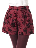 ハニカムフロッキーキュロット/ネイビー