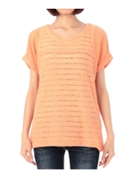 バックデザインニット+ボーダータンクセット/ピンク系(071)