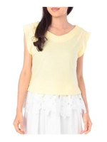 フラワーレースカットソー/ライトグレー(011)