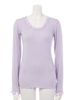 プレスウォームフリルプルオーバー/ラベンダー