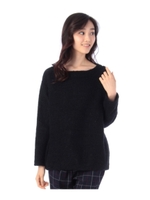 モヘヤ混ドロップショルダーニット/ナチュラル(050)