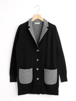 Audrey and Johnニットジャケット/ブラック