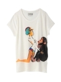 G.KERO モンキー&ガールTシャツ/ホワイト系(103)