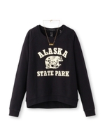 MAISON SCOTCH ネックレス付き裏毛カットソー/ブラック(019)