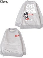 MICKEY CREWNECK SWEAT GAMES(4T〜8T)/アッシュ